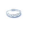 Anillo de apertura de acero de titanio antiguo de gran venta que no se desvanece, diseño de nicho para amantes del anillo de acero inoxidable, joyería al por mayor
