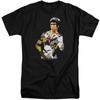 Camiseta de manga corta retro americana de verano, pesada, de 260 g, de kung fu, Bruce Lee, kung fu, jeet kune do, boxeo y fitness.