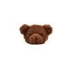 Bolso bandolera con cabeza de oso de dibujos animados para mujer, bolso de peluche, bolso de hombro sencillo, bolso pequeño con forma de corazón para estudiante.