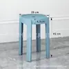 Bancos de plástico espessados para uso doméstico, empilháveis, bancos empilháveis para mesa de jantar, cadeiras confortáveis para sentar por longos períodos, bancos de moinho de vento, bancos redondos de plástico