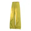 Pantalones casuales morados de dopamina para mujer, ropa de trabajo de secado rápido para exteriores de verano, pantalones largos rectos holgados para pareja, modernos