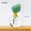 Botella de Perfume de Cristal Natural Botella Dispensadora de Vidrio Estilo de Lujo Accesible y Elegante Botella Dispensadora de Piedra Cruda de Cristal Botella Sellada
