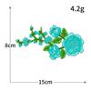 Pegatinas de Tela Bordadas de Boutique Estilo Chino Flores Floreciendo Flores Ricas Hoja de Arce Flores Bordadas para Computadora Adhesivas Parche para Ropa DIY Pegatinas
