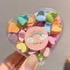 Mini Pasador Acrílico Estilo Dulce de Princesa Pinza para Flequillo Infantil Pinza de Garra Pequeña para la Frente Accesorio para el Cabello Femenino