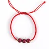 Cinnabar Crua Este Ano da Vida Cordão Vermelho de Aterrissagem Pulseira Fio de Mão de Menina Haoyun com Contas Cordão de Mão Trançado Amuleto Presente Masculino