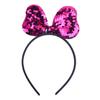 Xintian Lentejuelas para Niños Hecho a Mano Lazo Diadema Accesorios para el Cabello Celebridad de Internet Transfronterizo Dulce Color Sólido Tela Tarjeta para el Cabello Suministro