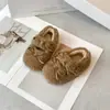 Sapatos de Pelúcia Estilo Coreano para Meninas com Forro de Pelo Novos Outono/Inverno 2026 Sapatos Mary Jane de Princesa com Laço para Crianças Sapatos Individuais para Bebês