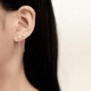 Pendientes Que Hacen Que la Cara Se Vea Más Delgada, Populares en Tiktok, Xiaohongshu, Cadena de Oreja con Borla de Circonita 2026, Pendientes Largos Asimétricos