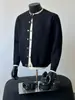 Cardigan Patchwork Design da Fábrica Original 2026 Outono Novo Estilo Jaqueta Tricô Casual Estilo Preguiçoso Falso Duas Peças Bloqueio de Cor