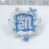 Suporte de celebridade tecido não tecido refletivo de marca produto acabado pingente DIY feito à mão mercadoria de show decoração para pendurar