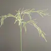 Plantas verdes artificiales: Hierba de espárrago, hierba barba de dragón, árbol de higuera, decoración de boda temática de bosque, plantas verdes para base de paisaje, hierba de espárrago artificial