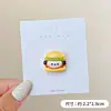 Pacha cachorro novo hambúrguer comida brincar diy feito à mão resina geladeira celular capa acessórios atacado