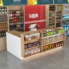 Balcão de Caixa de Supermercado, Recepção de Loja de Conveniência, Balcão de Armazenamento Multicamadas, Balcão Pequeno de Papelaria, Balcão de Recepção de Canto