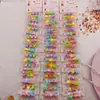 Gorro de Dibujos Animados para Estudiantes Set Infantil Pasador Pinza BB Niñas Lindos Accesorios para el Cabello Gorro Joyería Binaria Gomas Elásticas Infantiles