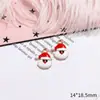 Acessórios para Joias de Gotejamento de Óleo de Natal DIY Pingentes Árvore de Natal Papai Noel Boneco de Neve Rena Fazendo Pulseiras Colares