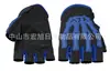 Venta directa de fábrica guantes todoterreno personalizados con protección para articulaciones de hueso de calavera, guantes de verano transpirables de medio dedo para hombres y mujeres