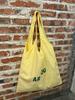 Bolsa de Lona con Estampado de Letras Nicho Corea del Sur para Mujer 2025 Nueva Gran Capacidad Estilo Perezoso Bolso de Hombro Tote para Viajes Cotidianos