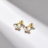 Pendientes de plata de ley s925 con forma de hueso de oreja pequeño y sin dormir para mujer, mini pendientes de temperamento simple
