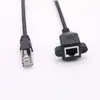 Cabo de Extensão de Rede com Furos para Parafuso em Formato de Orelha Pode Ser Usado para Fixar Cabos de Rede RJ45 Cat5E Macho-Fêmea