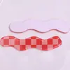 Plaid Retro Acrílico Tira Curva DIY Accesorios para el Cabello Tocado Pasador Parche Pinza para el Pelo Roto de Lado Accesorios de Joyería