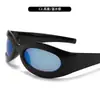 2025 Nuevas Gafas de Sol Transfronterizas Gafas de Sol Ojo de Gato para Hombre Gafas Deportivas de Moda para Mujer Ciclismo Gafas Retro Personalizadas Venta al por Mayor