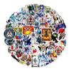 50 pegatinas de grafiti de Gundam para coche, equipaje, monopatín, nevera, decorativas, impermeables, venta al por mayor