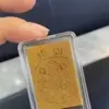 Adesivos Populares para Celular com Ouro 2mg Ouro Puro 999 Princesa Fique Rico Rápido Deus da Fortuna Atrator de Riqueza com Adesivo no Verso Venda por Atacado do Fabricante