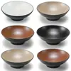 Tazón de Melamina Estilo Japonés Imitación Porcelana Tazón Creativo Especialidad Tazón para Ramen de Res Tazón para Fideos Tazón Comercial para Sopa de Fideos Tazón Picante para Hot Pot Tazón Grande
