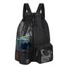 Bolsa de natación exterior transfronteriza con cordón de malla, bolsa húmeda, gran capacidad, mochila de viaje para playa, mochila portátil de fitness