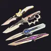 Delta Juego Periférico S9 Temporada Estrella Fugaz Cuchillo de Juguete Modelo Aleación Polaris Mercy Navaja Plegable Sin Filo