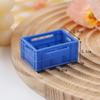 Plato de comida en miniatura para jugar, accesorios para la escena de la cocina, cacerola, plato para hornear, tazón azul con flores, espátula, palillos, olla seca, cuchara.