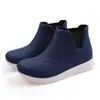 Botas de lluvia de tubo corto estilo europeo y americano moda para hombre impermeables antideslizantes para pareja zapatos de pesca para exteriores zapatos de goma de suela blanda botas de lluvia para lavado de coches