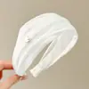 Diadema retro de corona alta para mujer, simple y elegante, diadema de ala ancha que no estrangula el cabello, accesorio para el cabello de moda estilo coreano