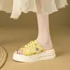 Zapatillas Casuales de Encaje con Cordones de Moda para Mujer, Nuevo Modelo Verano 2026, Sandalias de Deslizamiento Gruesas para Exteriores, Chanclas de Playa, Antideslizantes, Versátiles