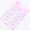 Cinco Pares de Pestañas Inferiores de Sirena, Tallo Transparente de Una Pieza, Pestañas Postizas Suaves Estilo Perezoso, Estilo Natural Largo para las Esquinas de los Ojos