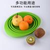 Cesta de filtro de agua de silicona plegable personalizada para el hogar, cocina, lavado de frutas y verduras, bandeja retráctil para melones y frutas.