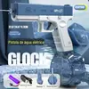 Brinquedo Automático Completo de Plástico Glock Electric Water Gun Toy Infantil Water Fight Impermeável de Alta Velocidade Elétrica Jogar Água