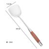 Acero Inoxidable 304 Utensilios de Cocina Set de 6 Piezas Cocina Doméstica Mango de Madera Huali Pala Cuchara Colador Suministros de Cocina