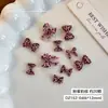 Acessórios para Nail Art Laço Estampa Leopardo Maillard Estilo Doce Cool Cáqui Casco de Tartaruga Gravata Borboleta Acessórios Mistos para Nail Art