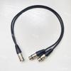Un Cannon madre a dos Cannon macho 1 minuto 2 macho a hembra XLR Cannon audio línea balanceada micrófono conexión de guitarra