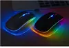 Ratón luminoso inalámbrico recargable 2.4GHz ratón de oficina para portátil escritorio