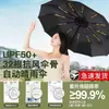 Paraguas de Sol Plegable de Goma Negra Automático Paraguas Plegable Paraguas Parasol de Sentido Avanzado Paraguas para Hombres para Sol y Lluvia Personalizado