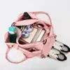 Bolsa de Yoga para Mujer, Bolsa de Fitness con Separación Seca y Húmeda, Bolso de Hombro Cruzado, Bolsa de Viaje de Gran Capacidad, Venta al por Mayor con Impresión de Logo