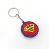 Llavero creativo de acero de doble cara con escudo de Spiderman, Capitán América, Superman, de los Vengadores, 3D, regalo