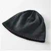 Gorro de Punto de Terciopelo Fino con Forro de Tablero de Luz Reflectante para Hombres y Mujeres, Ciclismo Nocturno, Simple Casual Cálido para Protección de Orejas, Gorro de Lana para Hombres y Mujeres