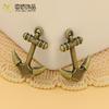 Joyería de Aleación DIY Europea y Americana Accesorios para Teléfonos Móviles Materiales Venta al por Mayor Serie Barco y Mar Ancla Verde Antiguo/Plata Brillante Al por Mayor en Stock