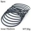Joias de Aço Inoxidável Pulseira Empilhável Torcida Moderna Padrão Torcido de Aço Titânio Moda Acessório de Pulseira Diâmetro Interno 68*3mm