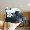 Botas Casuales de Algodón para Niños 2026 Invierno Zapatos de Algodón Forrados de Felpa Botines Suela Suave Zapatos para Caminar de Bebé Botas para Niñas Zapatos de Princesa