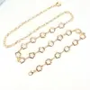Cadena de Cintura Retro Floral Hueca Transfronteriza Europea y Americana para Mujer, Cadena Corporal para Combinar con Vestidos, Accesorio de Cintura