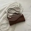 2026 Nuevo Bolso de Mano tipo Clutch de Cuero PU Transfronterizo con Textura Vintage, Bolso de Mano Baguette a la Moda, Bolso Cruzado para Mujer